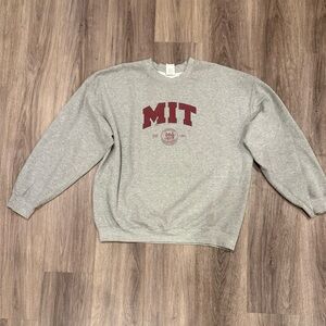 Gildan Heather Gray MIT Crewneck Sweater